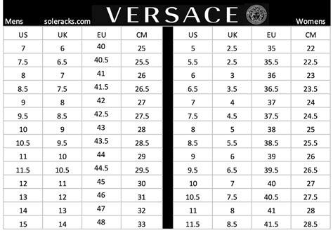 versace dress size guide|versace size conversion chart.